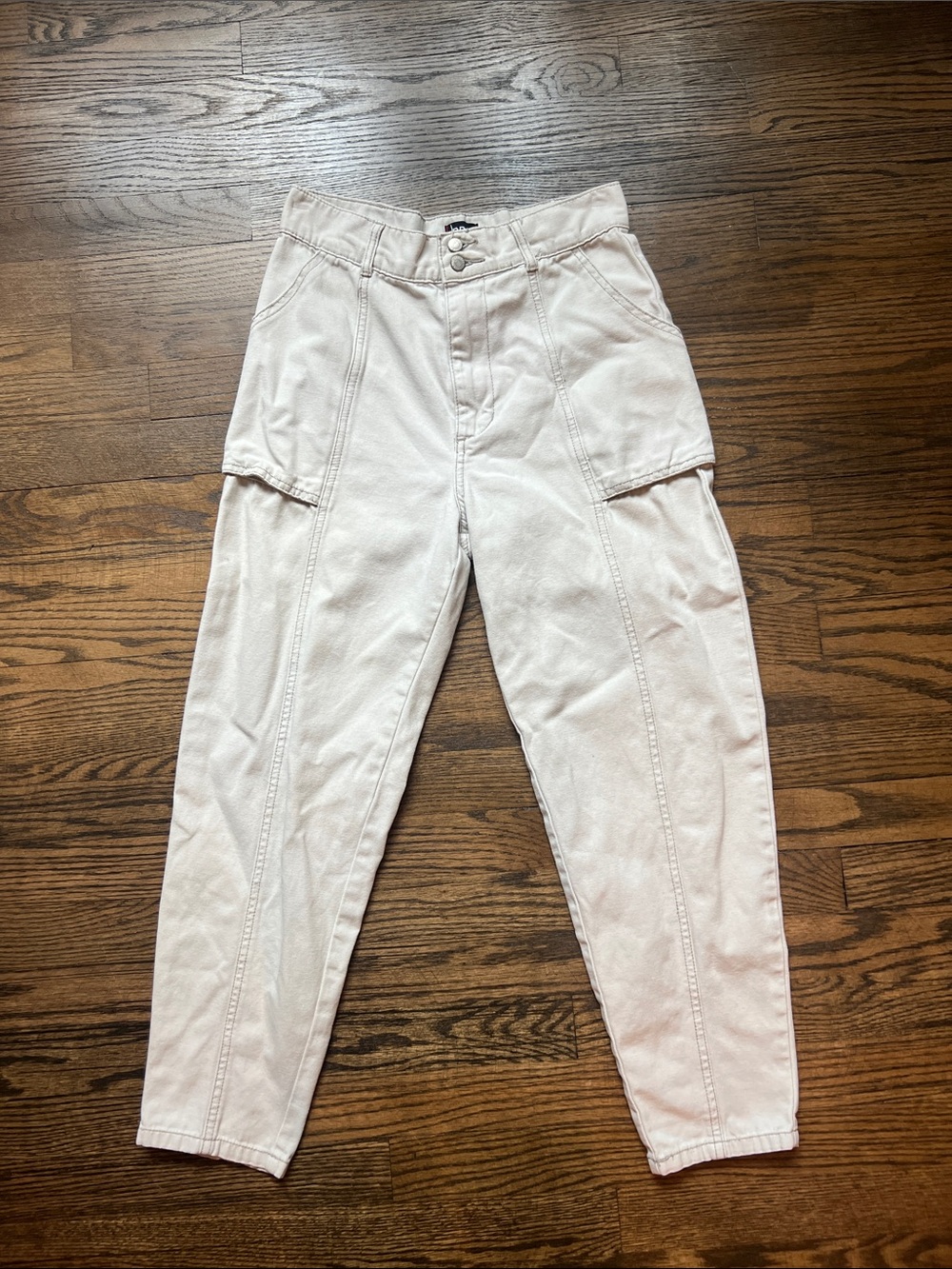 BDG Cream Cargo-Style Pants